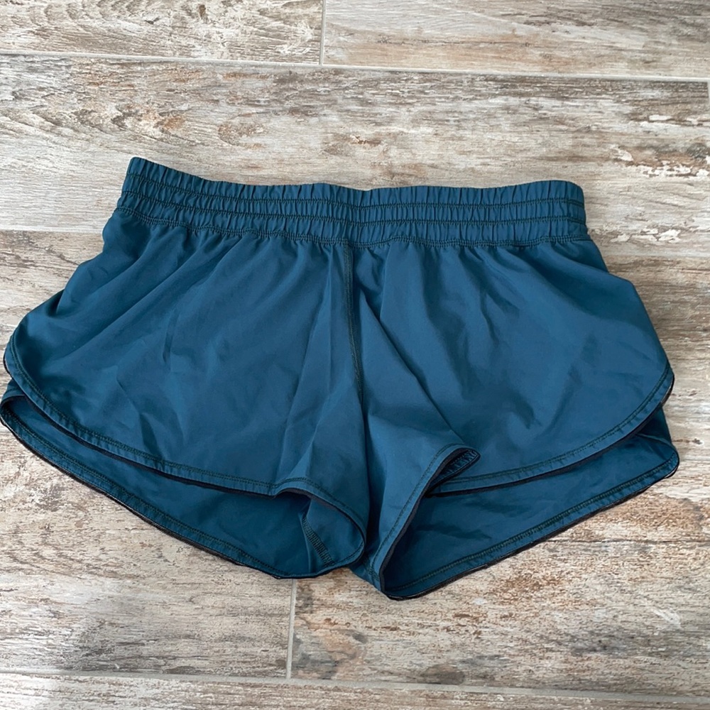 Lululemon shorts size 6! Teal blue color
